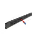Passe fil balais 19" 1U noir